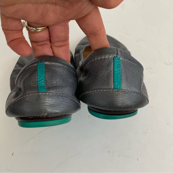 TIEKS By Gavriell Classic Leather Ballet Flats Gray sz 9 - Picture 8 of 15